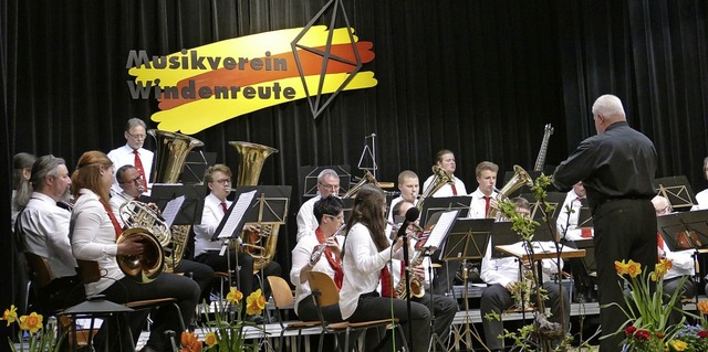 Der Musikverein Windenreute begeisterte sein Publikum.   | Foto: Friedrich Hegener