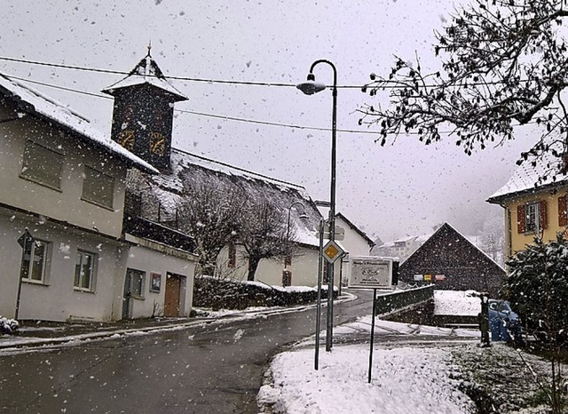 Pltzlich Winter &#8211; vor allem in  Malsburg-Marzell   | Foto: Kanmacher