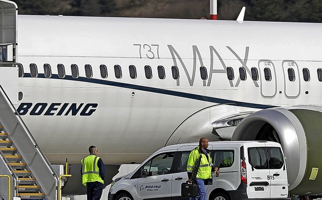 Maschinen des Typs  Boeing 737 Max ble...n Seattle &#8211; weiterhin am Boden.   | Foto: dpa