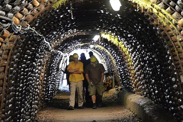 Im Bergwerk Teufelsgrund haben Mensche...tein, sogenannten Rotocker, abgebaut.   | Foto:  Gabriele Hennicke