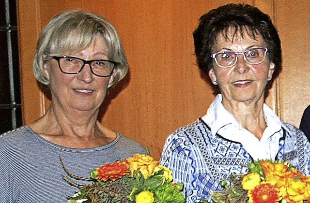 Geehrt wurden (von links): Herta Pusch... und  Elisabeth Renkawitz fr 50 Jahre  | Foto: Charlotte Frse