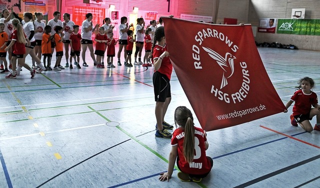 Von den Dchern pfiffen es die Spatzen...SG-Frauen heien knftig Red Sparrows   | Foto: Seeger