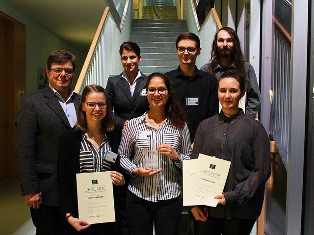 Das Gewinnerteam in der Kategorie &#8222;Innovativste Idee&#8220;  | Foto: M+I Offenburg