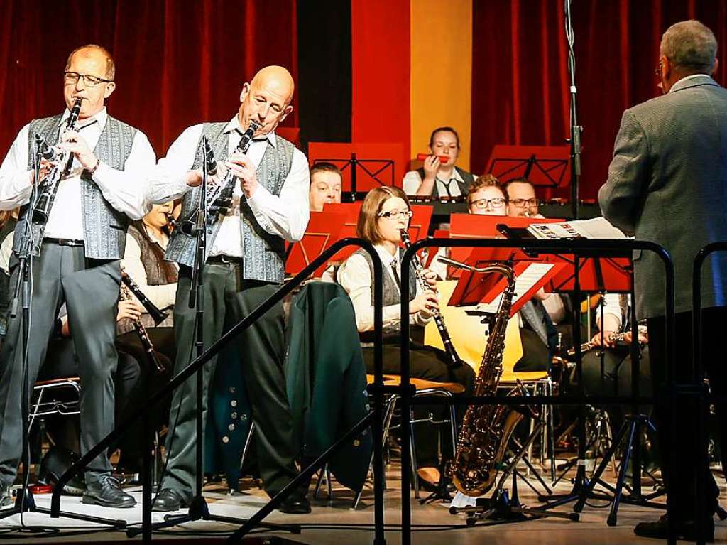 Klarinetten-Duett Benno (links) und Hans-Jrgen Wieber