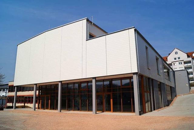 Die neue Sporthalle fr das Schulzentrum ist bald fertig