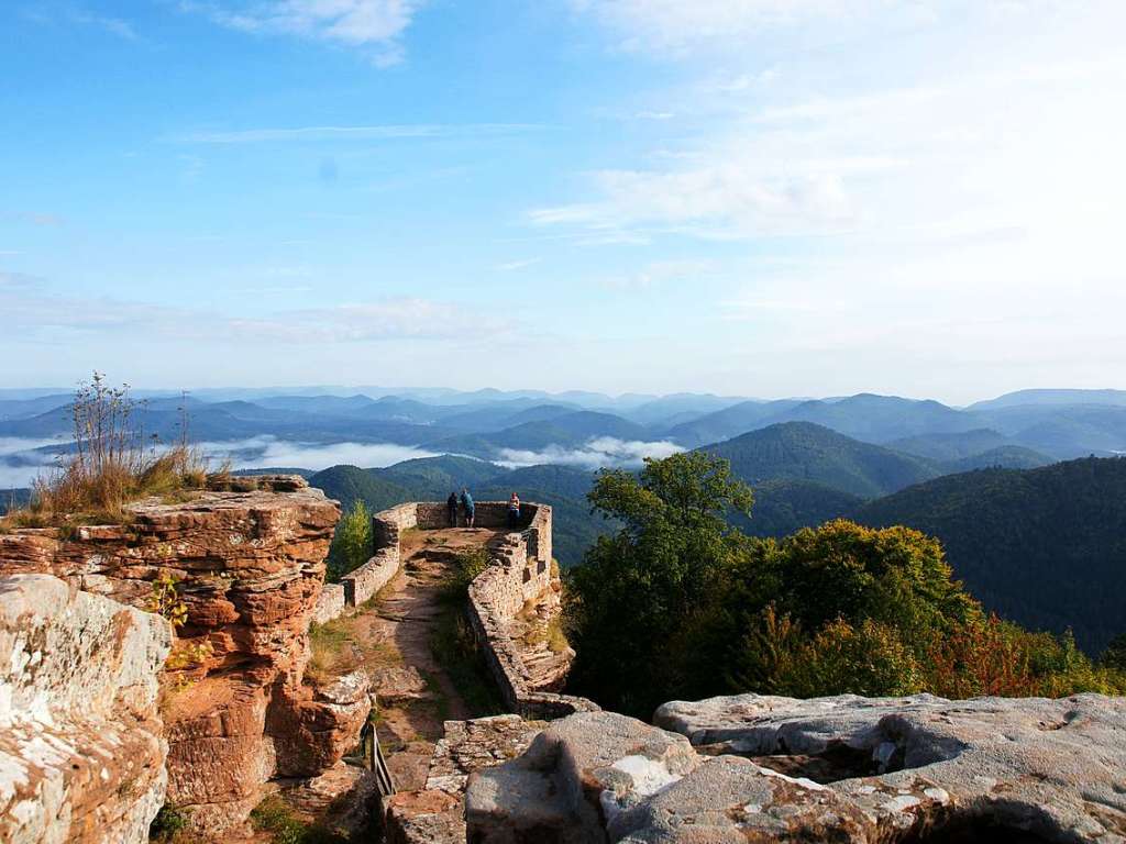 Traumhaft schn: Blick von der Wegelnburg