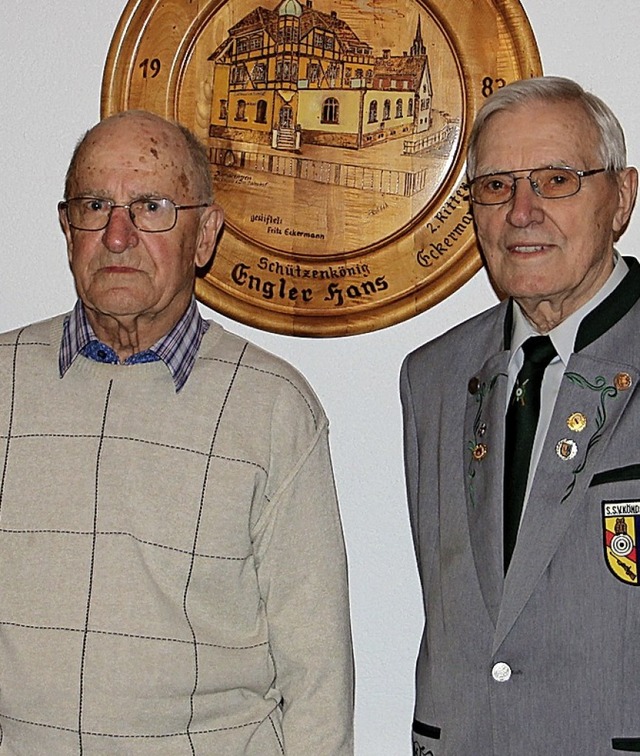 Grndungs- und jetzt Ehrenmitglieder: Siegfried Peter und Roland Metzger  | Foto: Privat