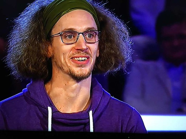 Tobias Pietsch von &#8222;Hanfnah&#8220; bei &#8222;Wer wird Millionr?&#8220;  | Foto: Mark Alexander