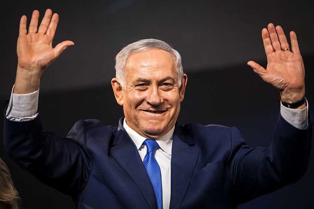 Benjamin Netanjahu nach dem Wahlsieg  | Foto: DPA
