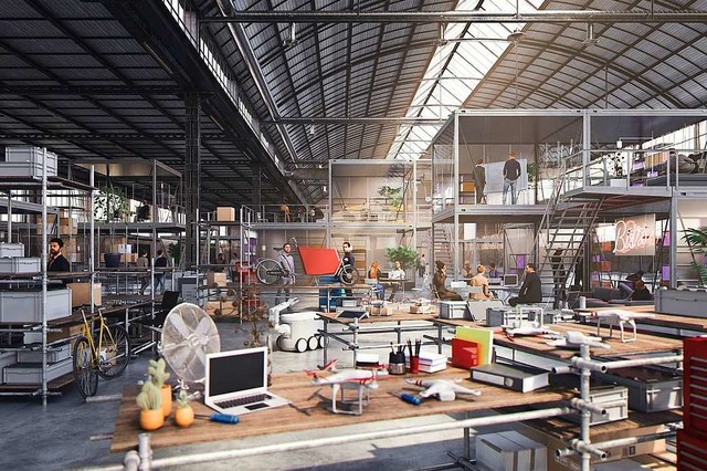So soll das Smart City Lab einst ausse...Atmosphre, die den Ideenfluss anregt.  | Foto: SBB