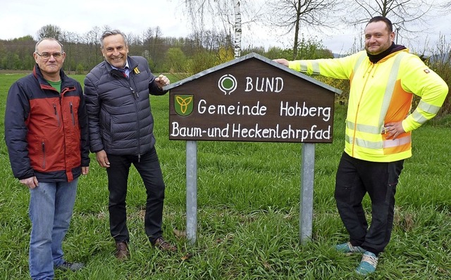 Pnktlich zum 30-jhrigen Bestehen der...hle und Bauhofleiter Robert Litterst.   | Foto: BUND