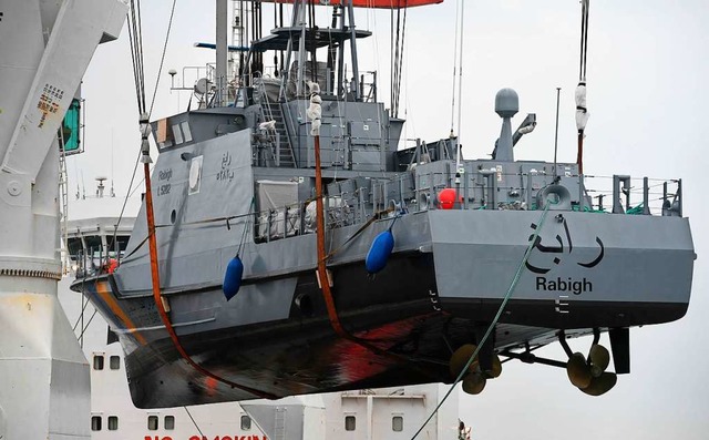 Dieses Kstenschutzboot wurde im Jahr 2017 an Saudi-Arabien geliefert.  | Foto: Stefan Sauer