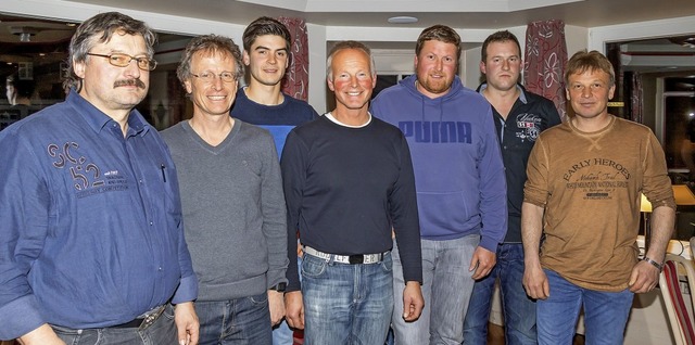 Vorstand des fusionierten BLHV-Ortsver...zer) und Kassenprfer Martin Pfister.   | Foto: Wilfried Dieckmann