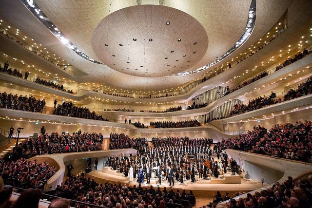 Akustisch nicht unumstritten: der Groe Saal der Hamburger Elbphilharmonie 