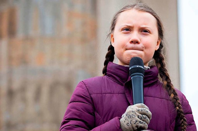 Greta Thunberg spricht bei Fridays for Future in Berlin  | Foto: Kay Nietfeld