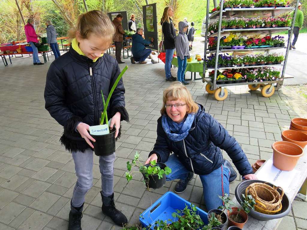 Beim 8. Pflanzenflohmarkt unter dem Vacono-Dome in Rheinfelden gab es fr die zahlreichen Besucher aus nah und fern jede Menge grne Schtze, darunter manche Raritten zu entdecken und zum Mitnehmen.