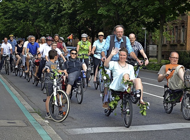 Critical-Mass-Radler in Offenburg  | Foto: Rudolf