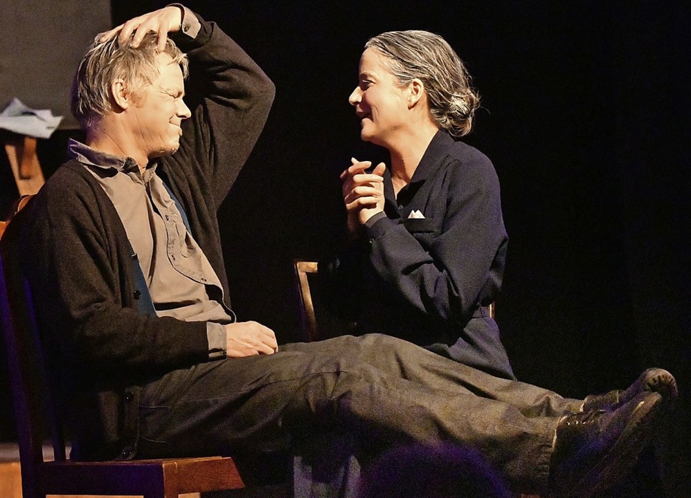 Ralf Kuchheuser und Katja Rothbcher s...er verhakte Paar Poppy und Semiramis.   | Foto: Wolfgang Knstle