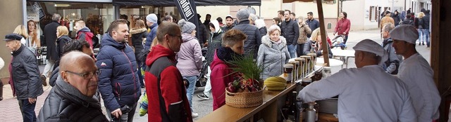 Trotz regnerischen und khlen Wetters ...im Herbolzheimer Frhling einiges los.  | Foto: Michael Haberer