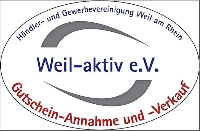 Das Logo kennzeichnet Geschfte,  in d... Gutscheine  eingelst werden knnen.   | Foto: Repro: Weil-aktiv