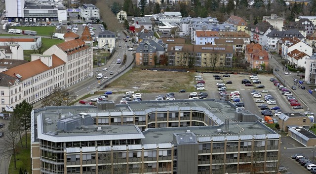 Einst Gewerbeflche wandelt sich das A...n Parkplatz zur Wohn- und Broflche.   | Foto: Peter Gerigk/Kanton Basel-Stadt