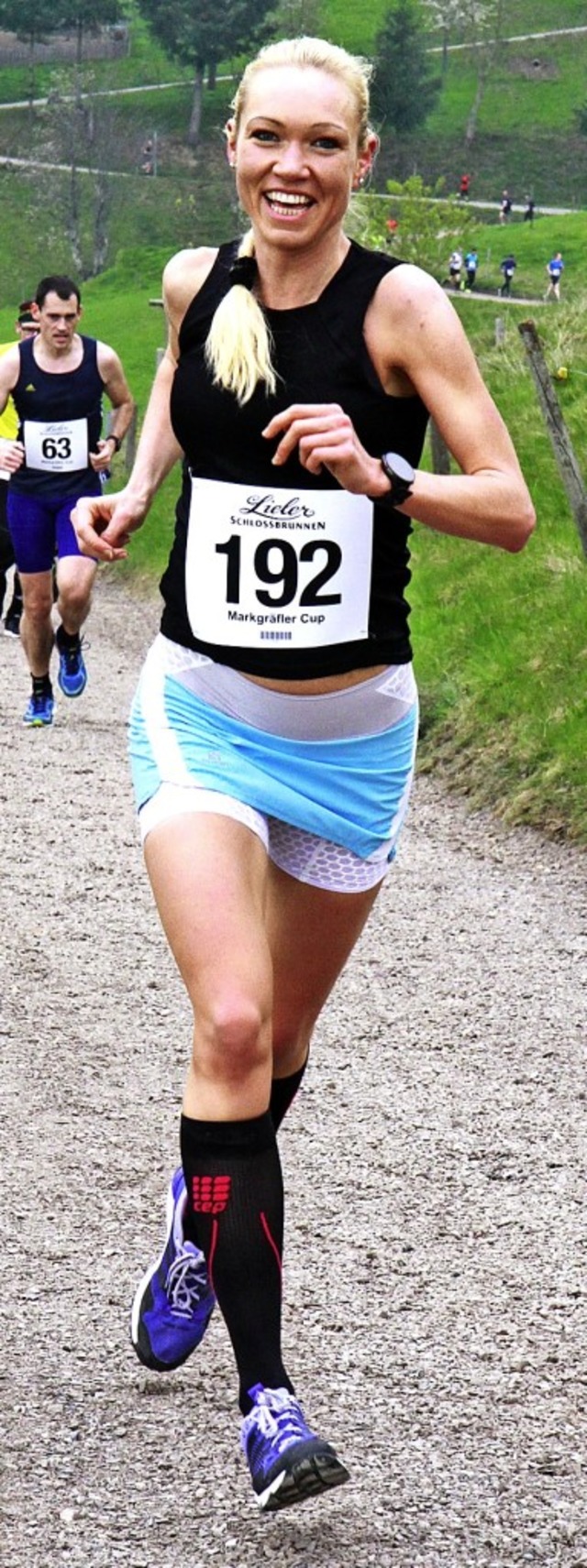 Nach vorsichtigem Beginn noch vor auf ...eim, Siegerin des Freiburg-Marathons.   | Foto: Winfried Stinn