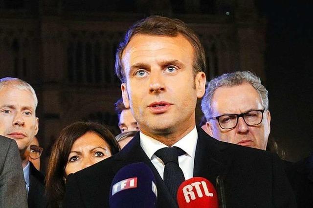 Macron: Notre-Dame wird wieder aufgebaut