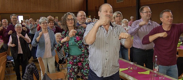 Mitmachen war angesagt beim Seniorennachmittag in Sexau.   | Foto: Christian Ringwald