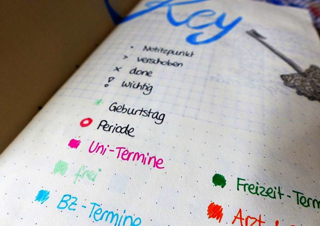 Colour-Coding und Symbole sind nützlich beim Listenschreiben.  | Foto: Claudia Förster