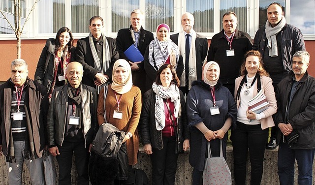 Eine palstinensische Delegation hat die Gewerbeschule Schopfheim besucht.  | Foto: Gewerbeschule