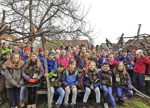 Auf Entdeckungstour in der Natur waren...ier Klassen der Wiechser Grundschule.   | Foto: Privat