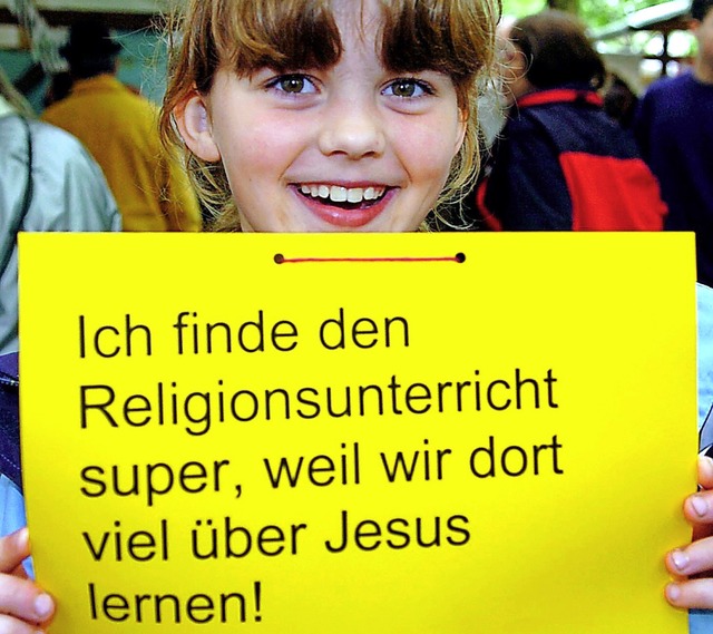 Pldoyer fr den Religionsunterricht  | Foto: dpa