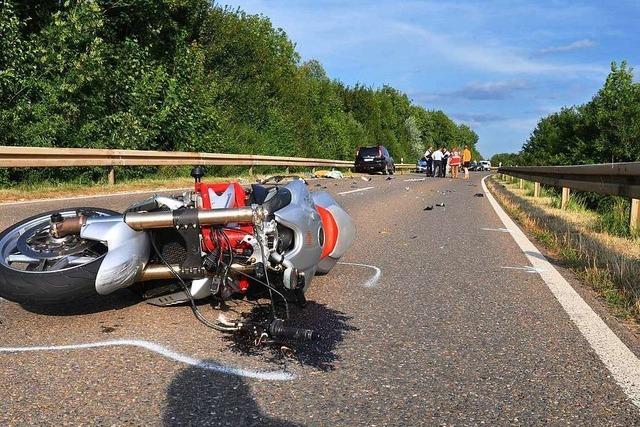 Acht Motorrad-Unfälle in Südbaden am Karfreitag