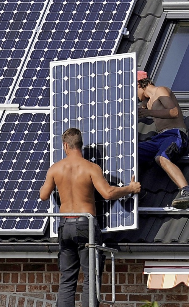 Das Solargeschft in Deutschland luft wieder besser.  | Foto:  DPA