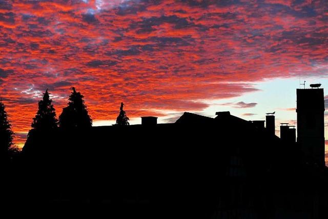 Wolken in violett.  | Foto: Elvira Pohl