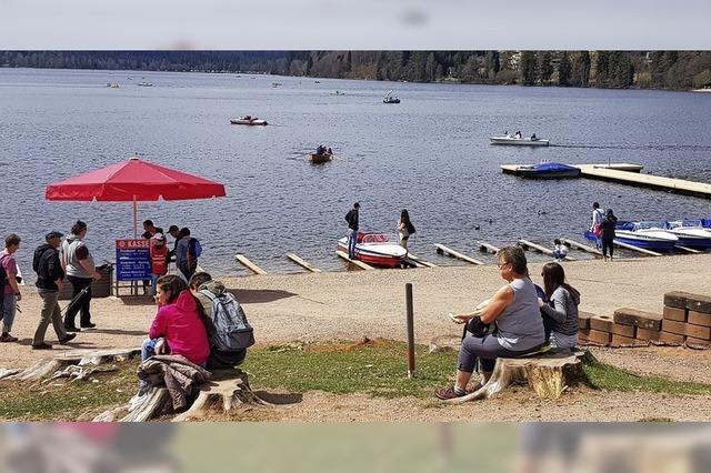 Anrudern auf dem Titisee