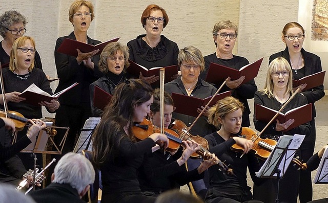 Ein festliches Konzert zu Ostern mit s...ie Evangelische Kantorei Rheinfelden.   | Foto: Roswitha Frey