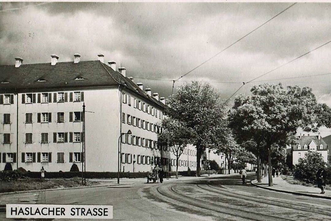 Die Haslacher Strae 1955  | Foto: Archiv Hans-Jrgen Oehler