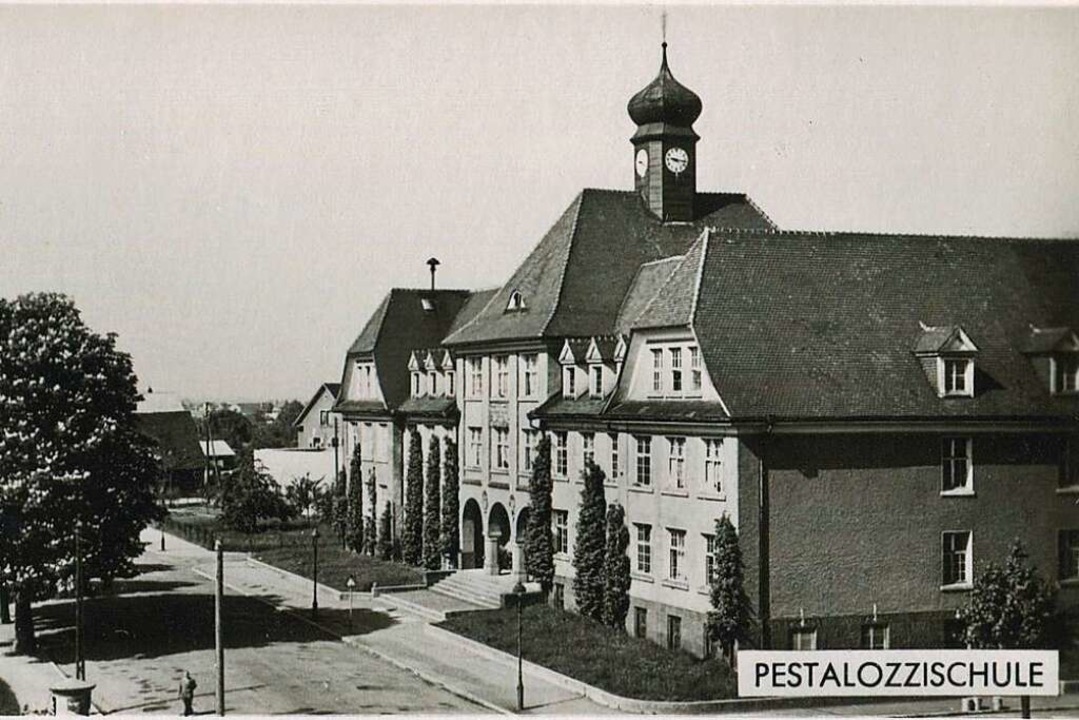 Die Pestalozzi-Schule 1955.  | Foto: Archiv Hans-Jrgen Oehler