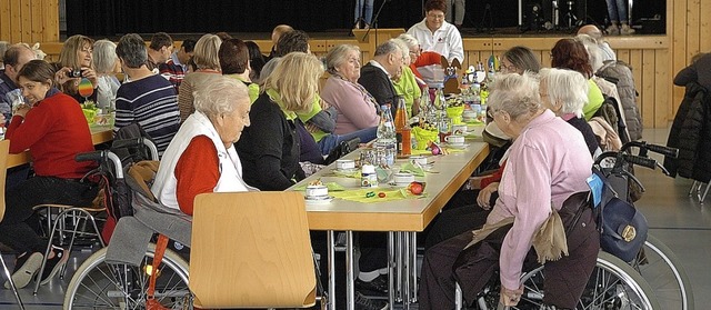 60 Besucher kamen in die Wyhler Festhalle   | Foto: Jrgen Schweizer