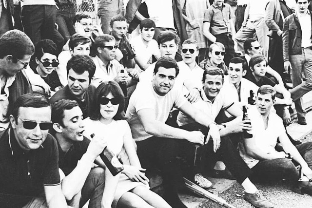 Jim Cameron  (Mitte) Ende der 1960er-Jahre in Lahr  | Foto: Jim cameron