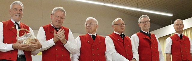 Stefan Kaiser, Werner Gng, Toni Kaise...ts) wurden fr ihr Engagement geehrt.   | Foto: Cornelia Liebwein