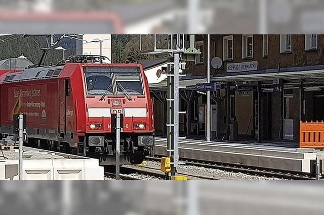 Zug fhrt wieder bis Neustadt