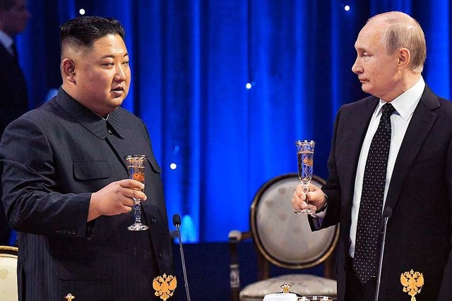 Kim Jong-un und Wladimir Putin  | Foto: dpa