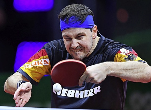 Timo Boll, hier in Action    | Foto: AFP