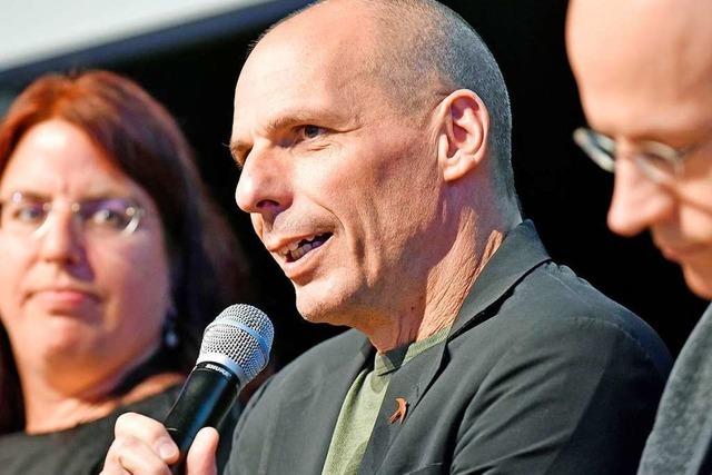 Yanis Varoufakis in Freiburg: Einer, der das Establishment gerne ärgert