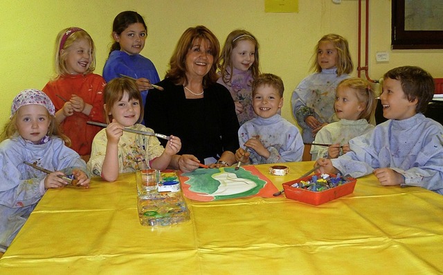 Die Knstlerin Valeria Pecchi aus Birk...ptember einen Malkurs fr Kinder  an.   | Foto: Ursula Ortlieb