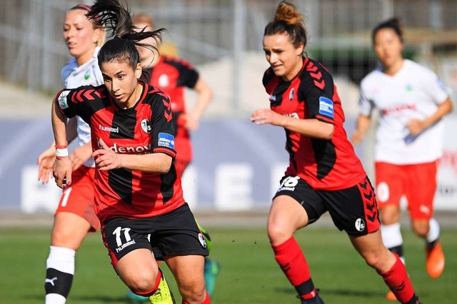 Zum ersten Mal im DFB-Pokalfinale: Die Frauen des SC Freiburg  | Foto: Achim Keller