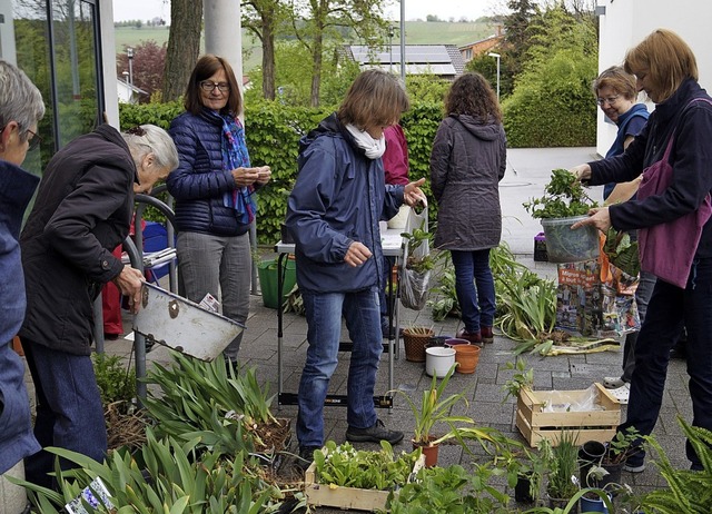 Gut genutzt wurde wieder die &#8211; m...anzentauschbrse in Efringen-Kirchen.   | Foto: Silke Hartenstein