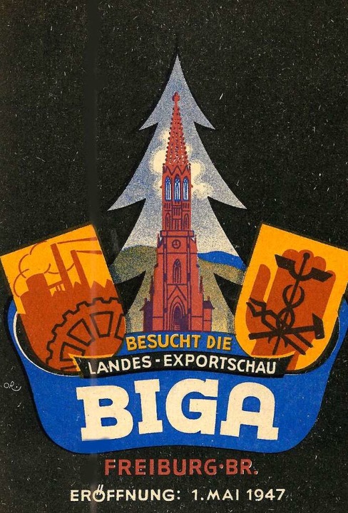 Werbepostkarte für die erste Biga  | Foto: Hans Sigmund